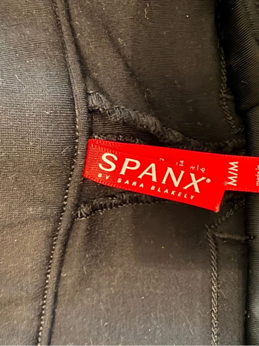 SPANX Black Straight-Leg Tailored Pants - Picture 3 of 3